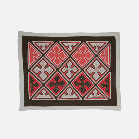 Mola Sasa kuna placemats traditional colombian art craft kuna textile
