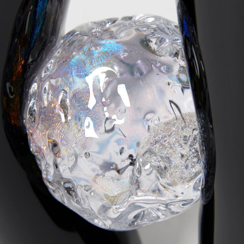 Flavie Audi artist glass blowing glass vase les vases communiquant  transparent glass bowl