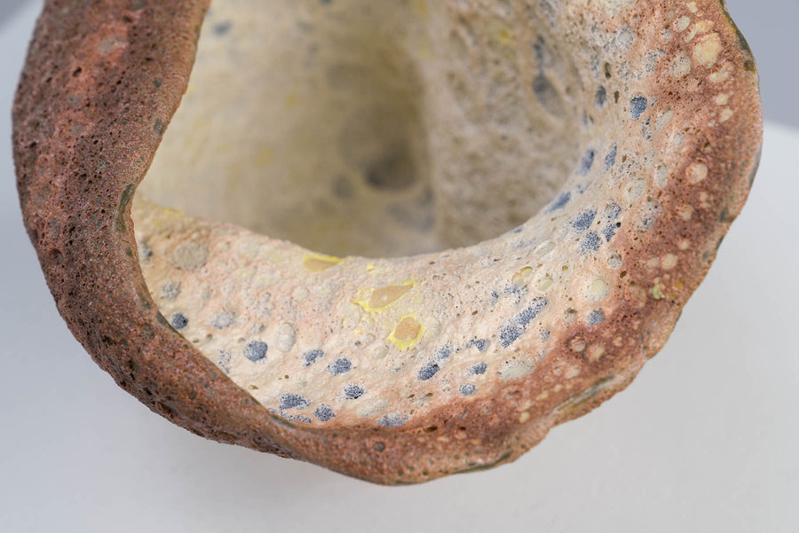 Emily Orta ceramic artist Crater Vase hand coiled