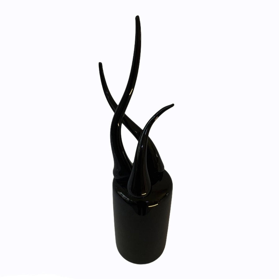 Marco Mencacci designer architect Extradule vase murano glass black free form shape