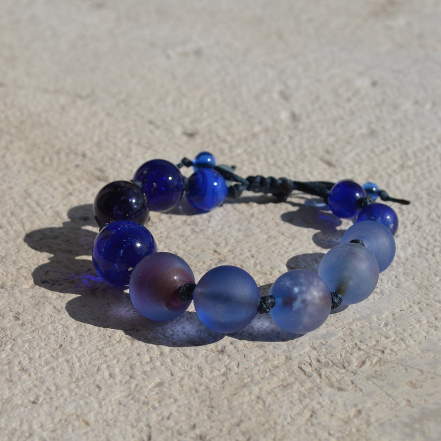 Muriel Balensi blue women bracelet glass beads