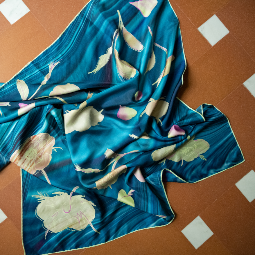 Foulara Larissa Puicci Botticelli silk scarf